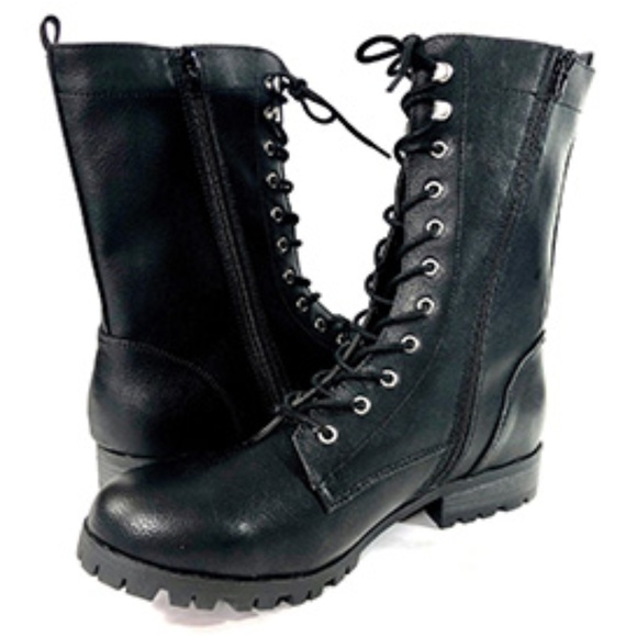 brash lace up boots